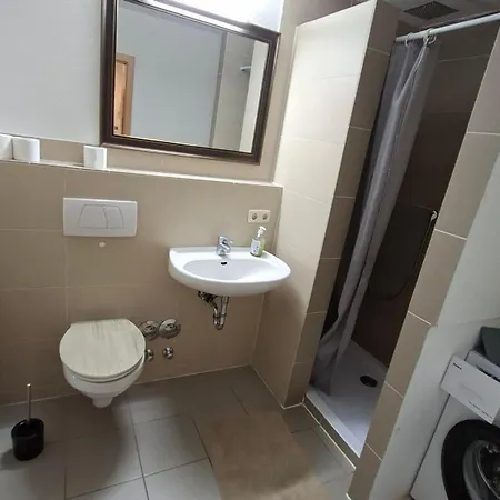 2 Monteurwohnung Mit Terasse Kueche Bad בית אירוח אולצן